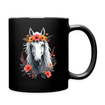Equestrian Horse Rider for Horse Mom Haflinger - Full Colour Mug - black - Right