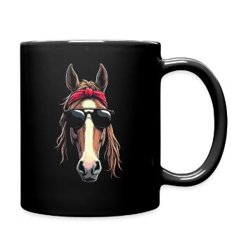Amateur de chevaux Fier propriétaire d’un Gentle Haflinger - Mug uni - noir - Droite