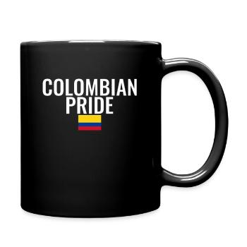 Colombian Pride Colombia Colombian Flag - Full Colour Mug - black - Right