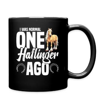 Haflinger Lover Horse Riding Outfit Barn Horses - Tasse einfarbig - Schwarz - Rechts