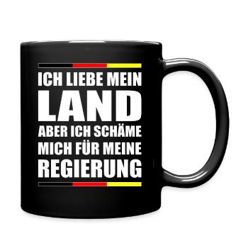 Deutsche Regierung Deutschland Politik Geschenk - Tasse einfarbig - Schwarz - Rechts