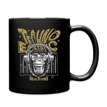 Monkey Techno: Ecstatic Sound and Revelations Shirt - Full Colour Mug - black - Right