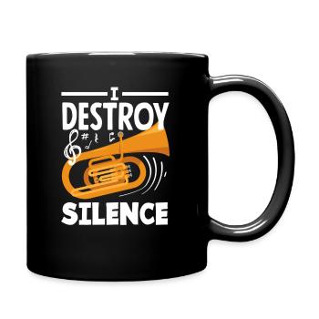 Tubiste I Destroy The Silence - Mug uni - noir - Droite