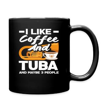 Tuba Player Café Et Tuba Fan - Mug uni - noir - Droite
