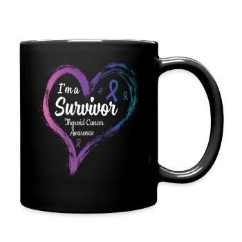 je suis un survivant - Mug uni - noir - Droite