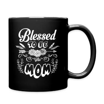 Mother's Day To Be His Mom - Full Colour Mug - black - Right