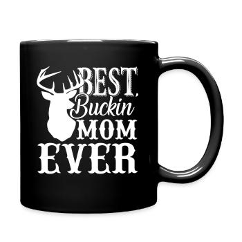 Mother's Day Best Buckin Mom Ever - Full Colour Mug - black - Right