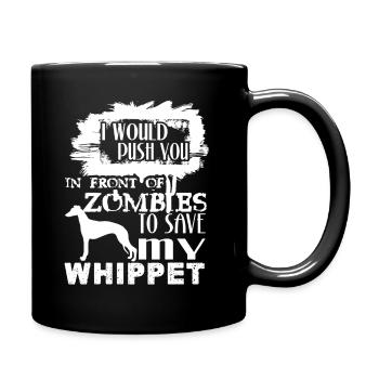 Save My Whippet Dog - Full Colour Mug - black - Right