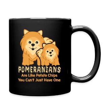 I Love Pomeranian - Full Colour Mug - black - Right