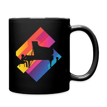 Instrument Pianist Orchester - Tasse einfarbig - Schwarz - Rechts