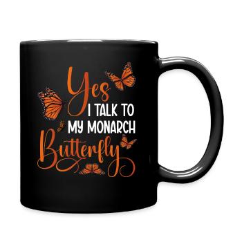 Monarch Butterfly Owner Insect Entomologist - Tasse einfarbig - Schwarz - Rechts