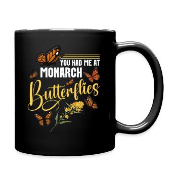 Insect Lover Entomologist Butterflies Monarch - Tasse einfarbig - Schwarz - Rechts