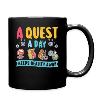 Jouer à Gamer A Quest A Day - Mug uni - noir - Droite