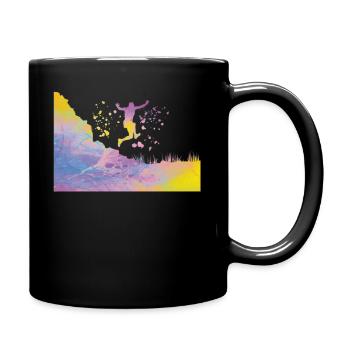 Trail Runner Cross Trail Mountain Runner - Full Colour Mug - black - Right