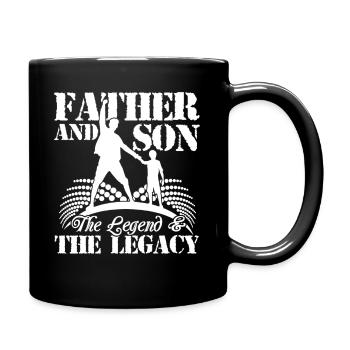 Father's Day Father And Son - Full Colour Mug - black - Right