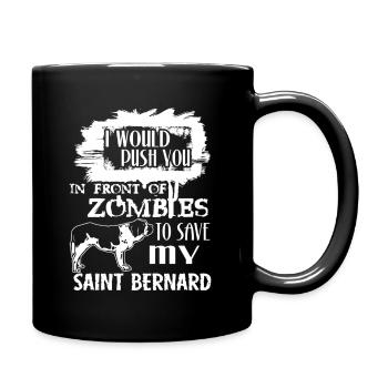 Save My Saint Bernard - Full Colour Mug - black - Right