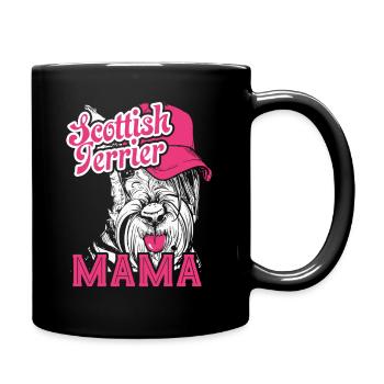 Scottish Terrier Mama - Full Colour Mug - black - Right