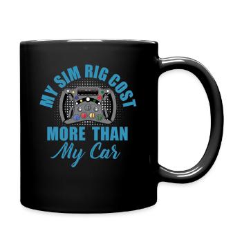 Simracer Esports Enthusiast Sim Racing - Full Colour Mug - black - Right