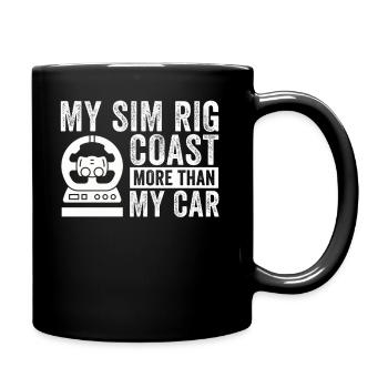 Simracer Esports Enthusiast Sim Racing - Full Colour Mug - black - Right
