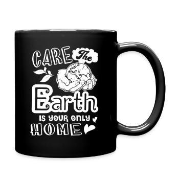 Earth Day Care The Home Earth - Full Colour Mug - black - Right