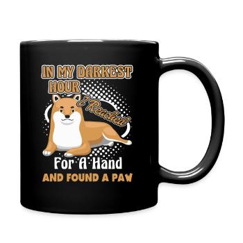 Shiba inu Dog - Full Colour Mug - black - Right