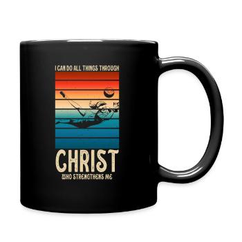 Je peux tout faire grâce au volleyball - Mug uni - noir - Droite
