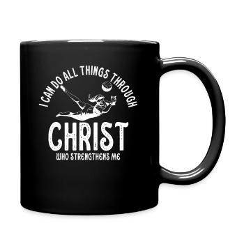 Je peux tout faire grâce au volleyball - Mug uni - noir - Droite