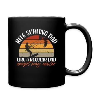 Papa de kite surf comme un papa ordinaire sauf de la manière - Mug uni - noir - Droite