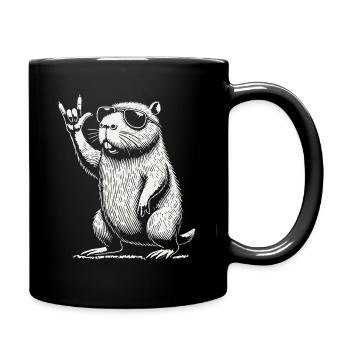 Musique Rock Heavy Metal Festival Capybara - Mug uni - noir - Droite