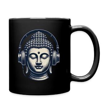 Music Streetwear Outfit Buddha - Full Colour Mug - black - Right