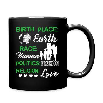 Happy Earth Day Birthday - Full Colour Mug - black - Right