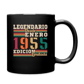 Cadeaux pour les personnes nées en Janvier 1955 - Mug uni - noir - Droite