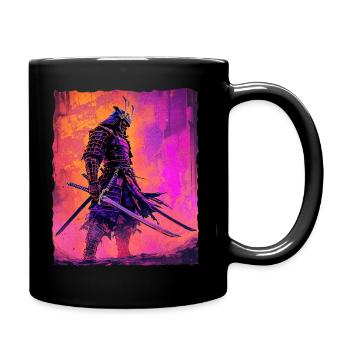 Samurai Warrior Honor and Strength Anime - Full Colour Mug - black - Right