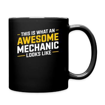 Voici à quoi ressemble une mécanique géniale - Mug uni - noir - Droite