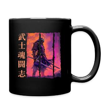 Samurai Krieger Ehre und Stärke Kampfgeist - Mug uni - noir - Droite