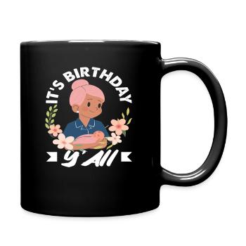 Midwife Y'all Birthday Celebrations - Full Colour Mug - black - Right