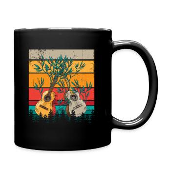 Yggdrasil Nature Musician Tree Of Life - Full Colour Mug - black - Right