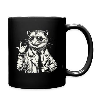 Festival de musique rock heavy metal Opossum - Mug uni - noir - Droite