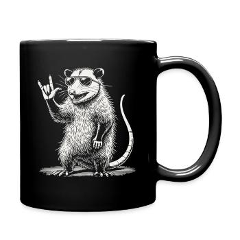 Opossum Rock Music Festival Rétro Heavy Metal - Mug uni - noir - Droite