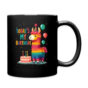 Birthday, Children's Birthday, Birthday Party - Full Colour Mug - black - Right