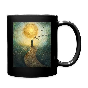 Le pèlerinage chrétien vers la vérité - Mug uni - noir - Droite