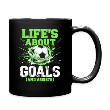 football, joueur de football, joueur de football garçon - Mug uni - noir - Droite