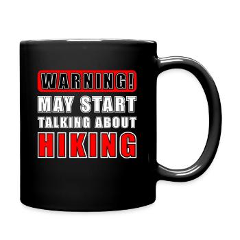 Mountaineering Mountaineer Spotan on hiking - Full Colour Mug - black - Right