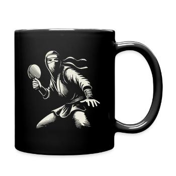 Tennis de table Ninja Art magistral - Mug uni - noir - Droite