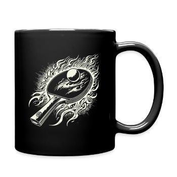 Fiery Table Tennis Racket Passion - Full Colour Mug - black - Right