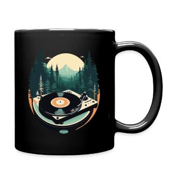 Musique Streetwear Tenue Platine Forêt - Mug uni - noir - Droite
