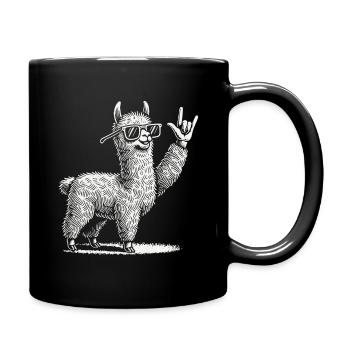 Musique Rock Llama Festival Conception de concert - Mug uni - noir - Droite