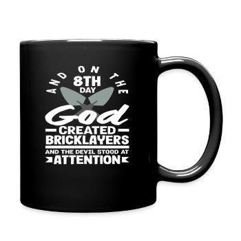 And on the 8th day, God created - Full Colour Mug - black - Right