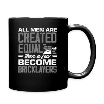 Masons All men are created equal - Full Colour Mug - black - Right