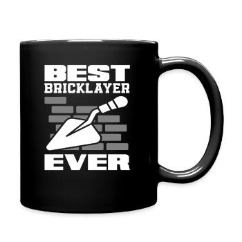 Bricklayer Best Mason Ever - Full Colour Mug - black - Right
